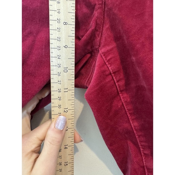 White House Black Market Pants Womens 4 Red Corduroy Skinny Jegging Stretch - Picture 3 of 10